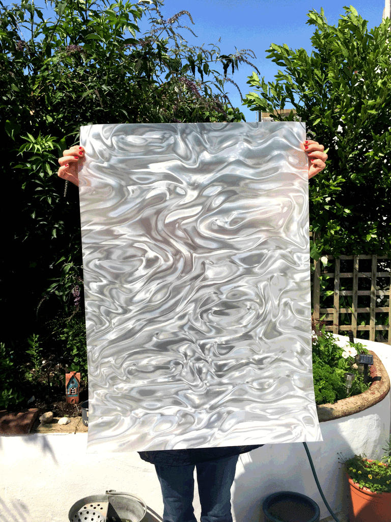 Rowlux Lenticular Sheet - White/Grey Translucent Moire - SFXC | Special Effects and Coatings - 2